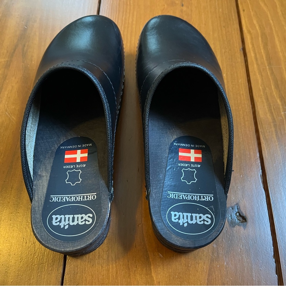 Vintage Leather Sanita Clogs - Picture 4 of 8